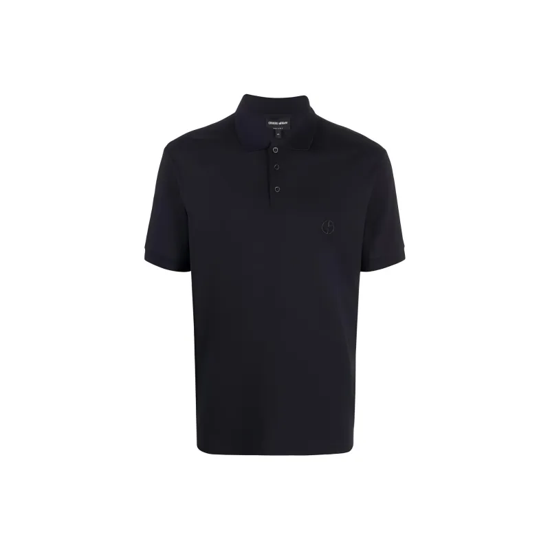 GIORGIO ARMANI Logo embroidered Polo Shirt-0