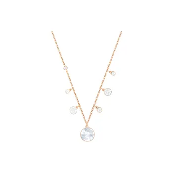 Swarovski LUCY ROUND Necklaces Women's Gold