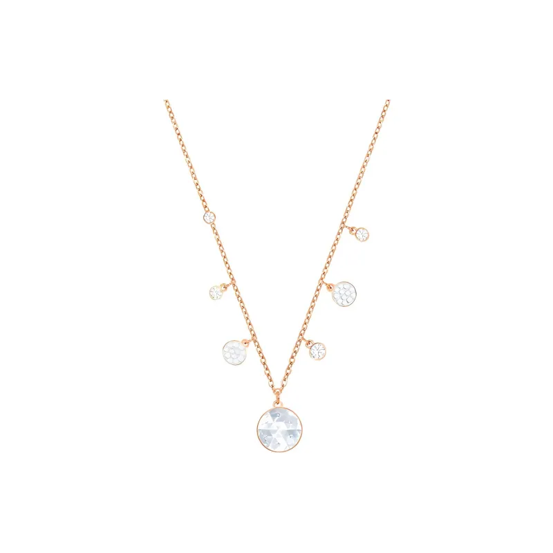 Swarovski LUCY ROUND Necklaces Women's Gold-0