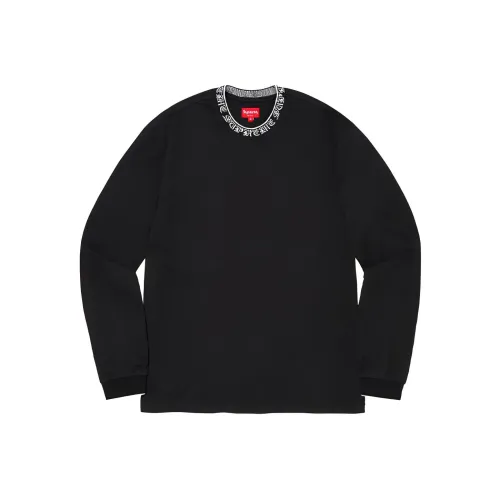Supreme Old English Collar Logo Long Sleeve Top