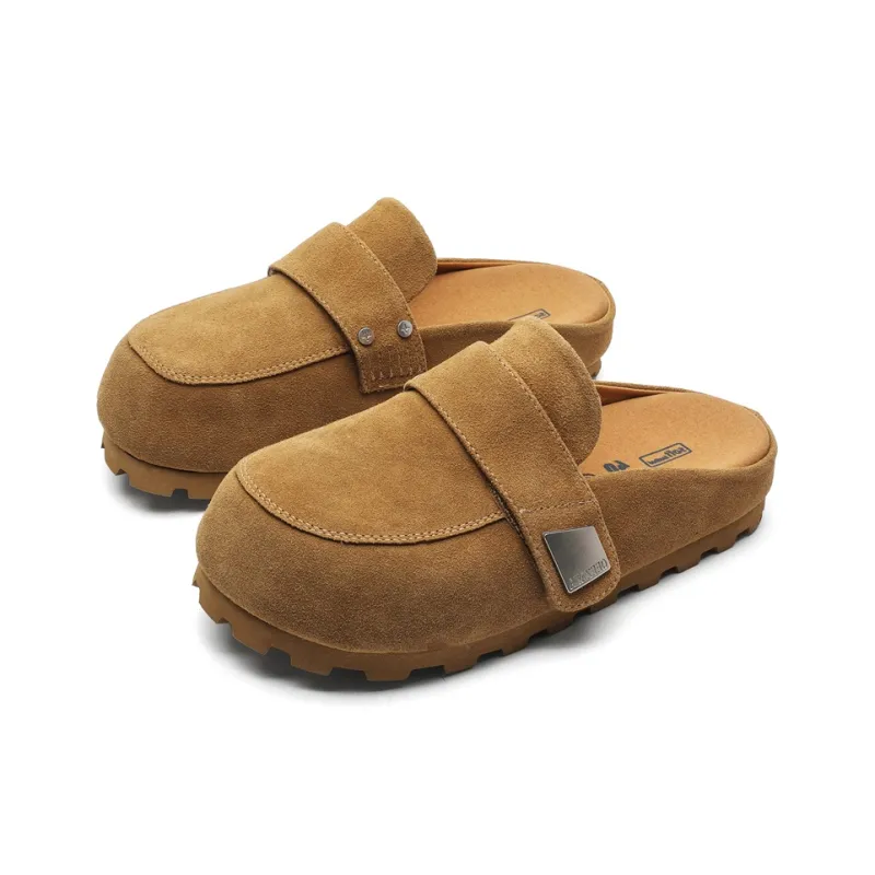 PAVEA Rubber Sole Abrasion Resistant Slip Resistant Closed Toe Slippers Unisex-1