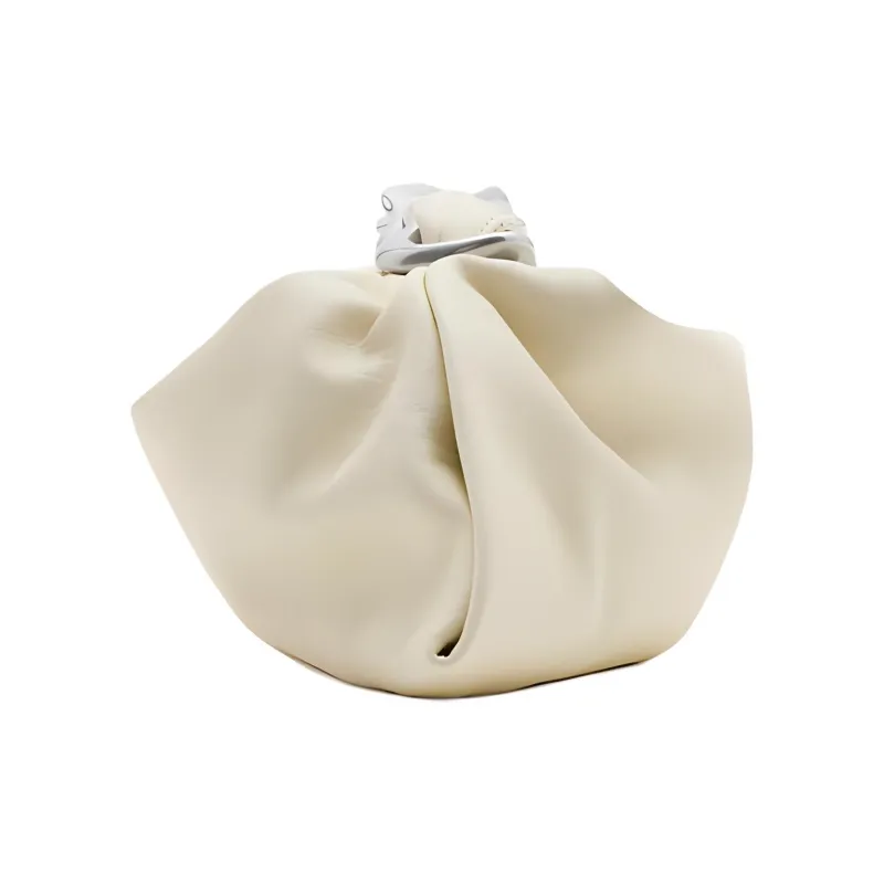 Burberry Calfskin Handbag Mini Women's Almond-1
