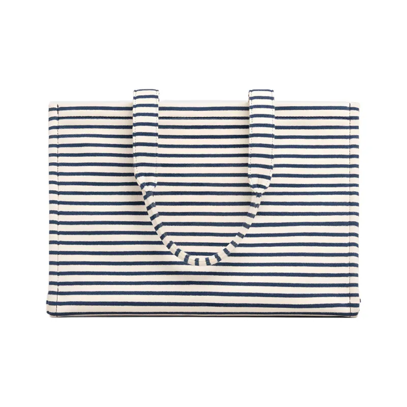CELINE Cabas Fabric With Cow Leather Tote Bag, Shopping Bag, Handbag, Shoulder Bag Unisex-3