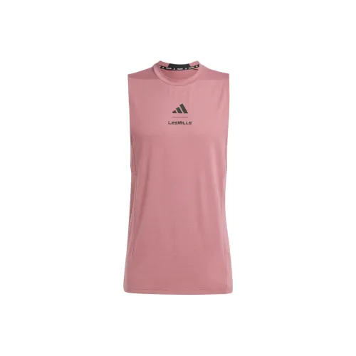 Adidas x LES MILLS Tank Top Men's Dark Brown Red