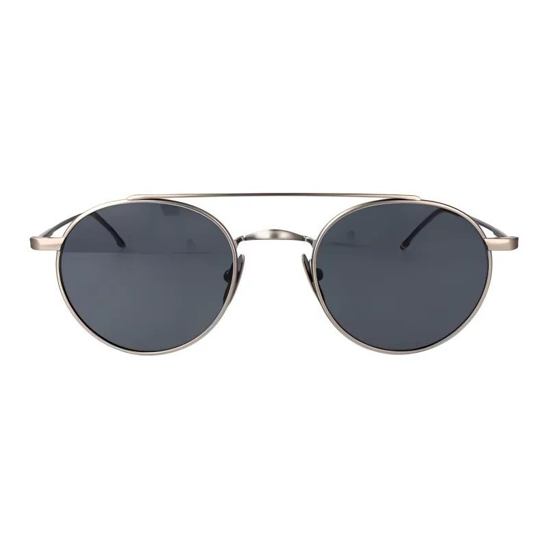 THOM BROWNE· Titanium Aviator Sunglasses Men's Gray-0