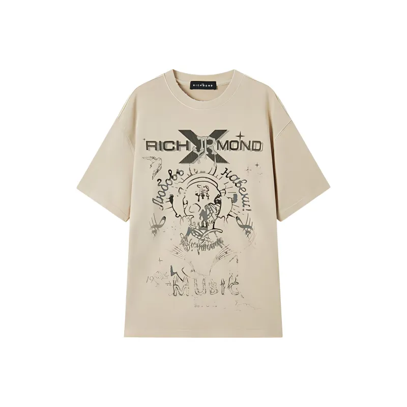 JOHN RICHMOND T Shirt Men's Medium Gray-0