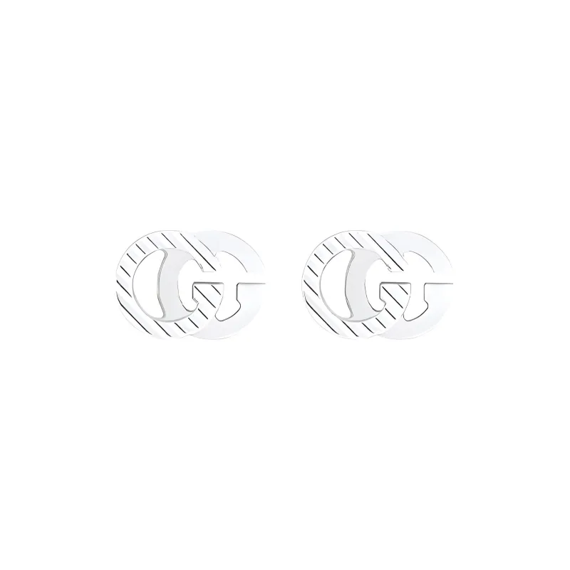 GUCCI GG Running Earrings Unisex Silver-0