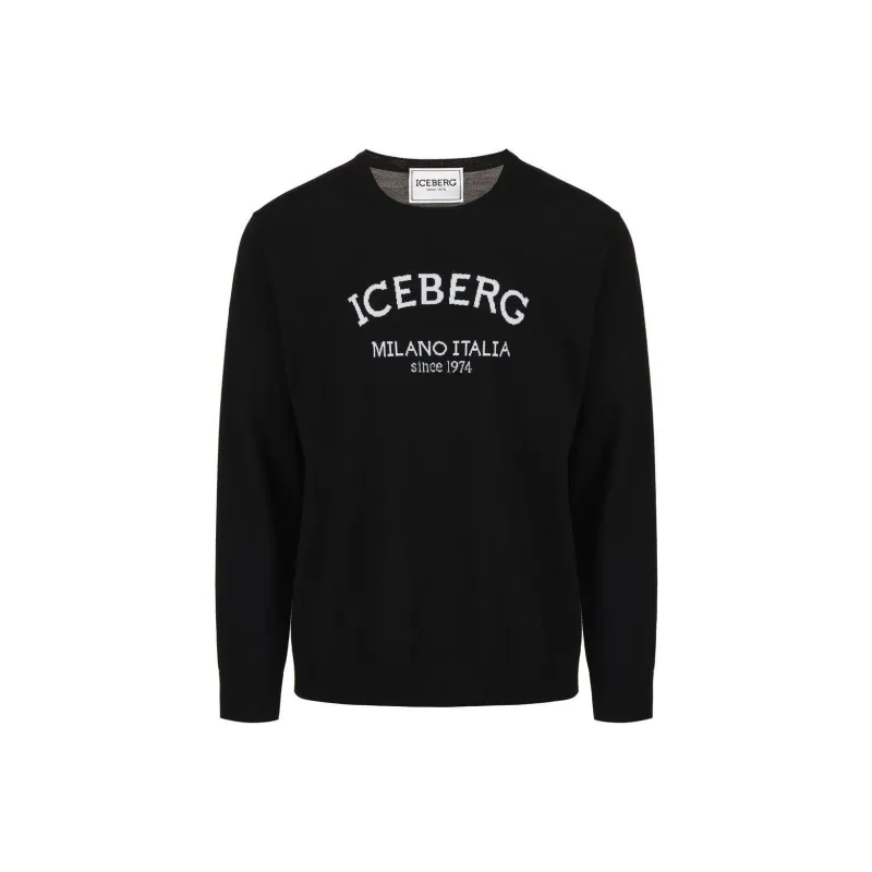 Iceberg Jacquard logo Sweater-0