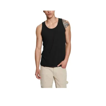 GUESS Tank Tops Men Black
