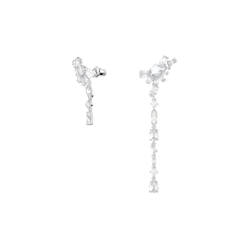 Swarovski Rhodium-Plated Earrings Women's White-1