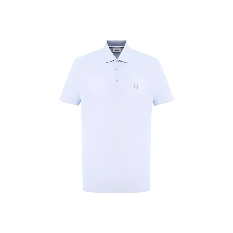 Burberry FW22 Polo Shirt Men's Light Blue-0