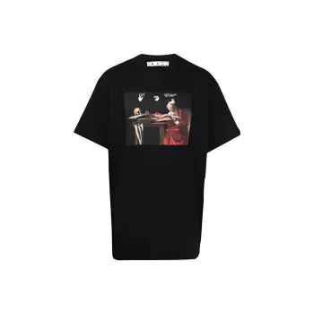OFF WHITE Slim Fit Caravaggio Saint Jerome Writing T shirt