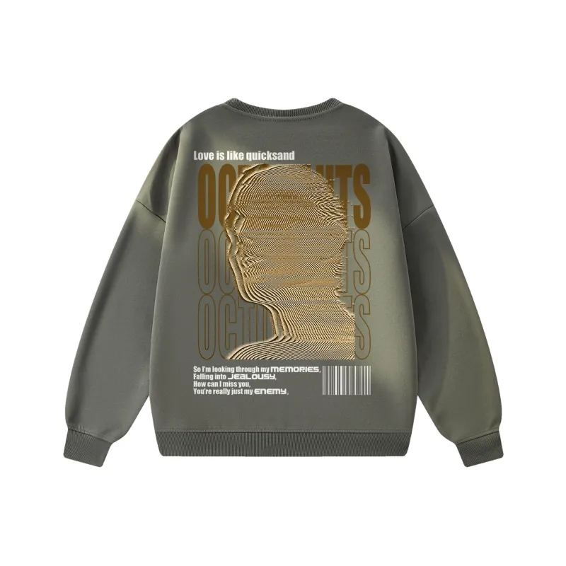 Small Columns Under The Sea Sweatshirt Unisex-8