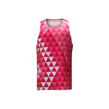 Asics Tank Tops Men Red