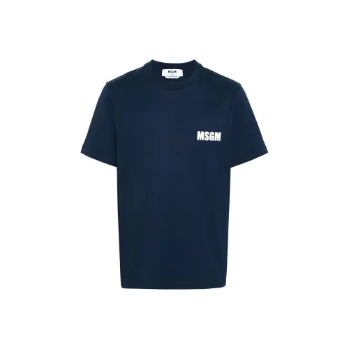 MSGM Logo print Cotton T shirt