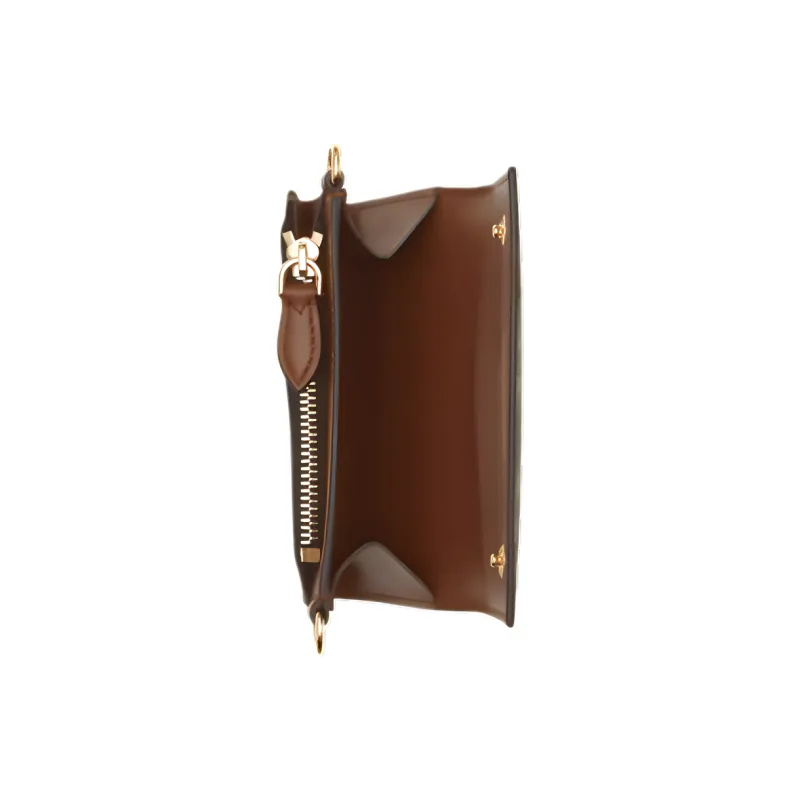 Burberry Grained Leather Shoulder Bag Crossbody Bag Wallets Small Size Unisex Brown-4