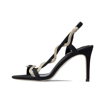 Lan Miao One Strap Sandals Women's Black