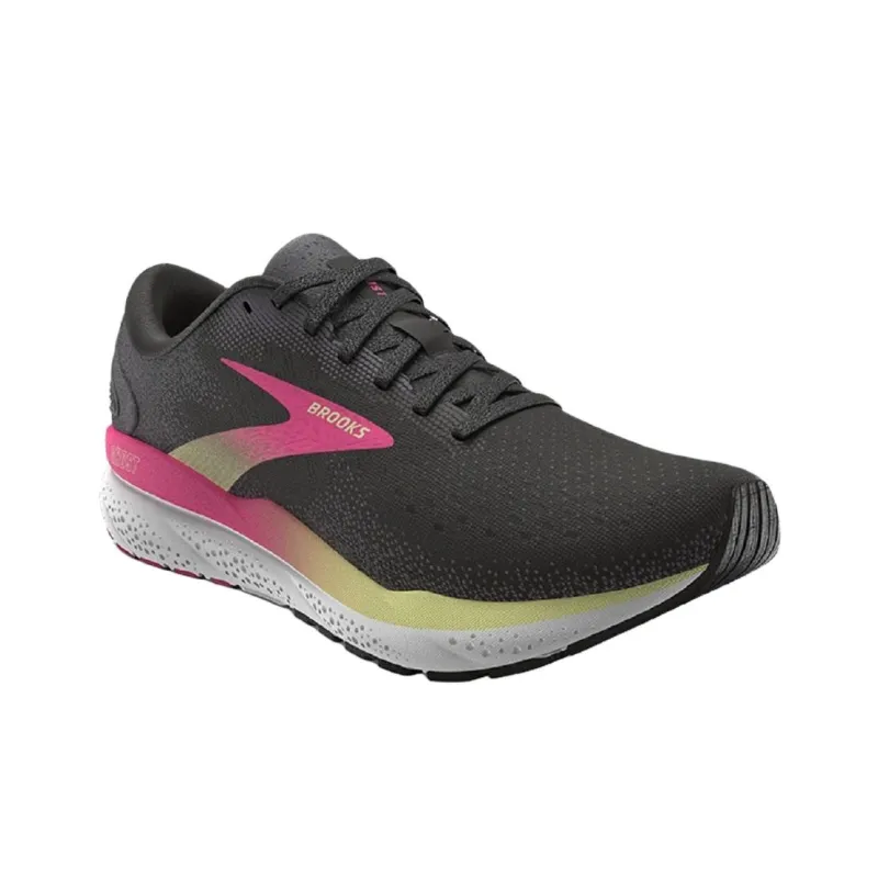 Brooks Ghost 16 Breathable Support Low Top Running Shoes Women's Black Pink-1