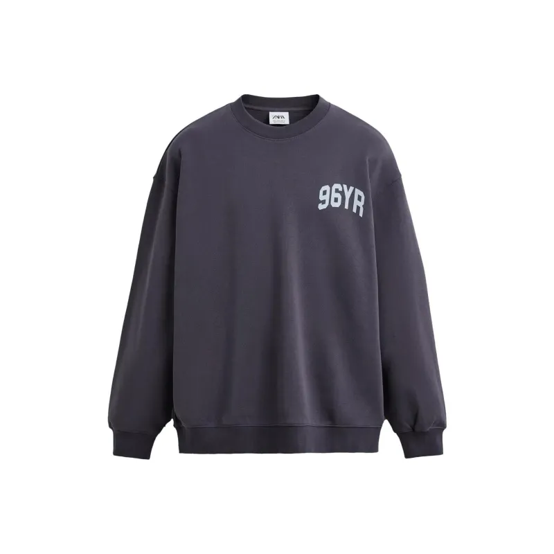 ZARA Sweatshirts Men Purple-0