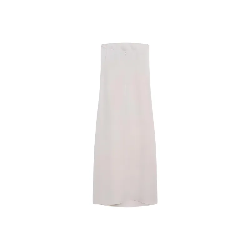 Massimo Dutti Sleeveless Dress Women's White-1