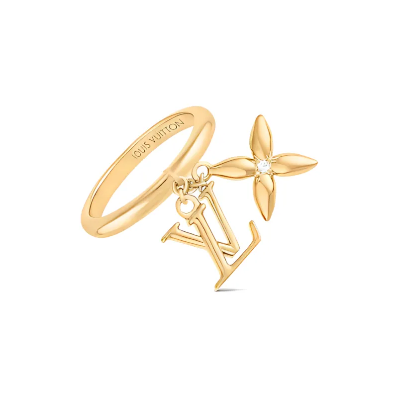 LOUIS VUITTON Louisette Signature Ring-2
