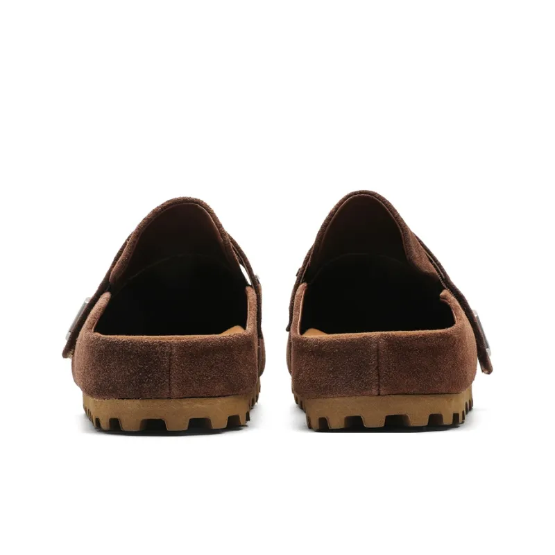 PAVEA Rubber Sole Abrasion Resistant Slip Resistant Closed Toe Slippers Unisex-9