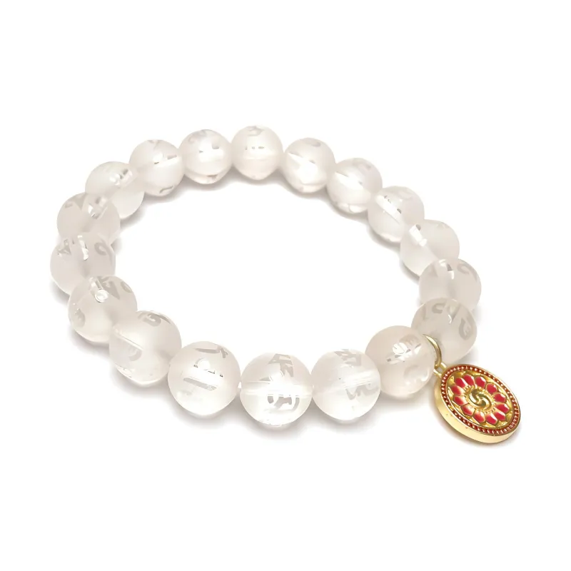 MOUNTAINS AND MANS White Crystal Bracelets Unisex-10