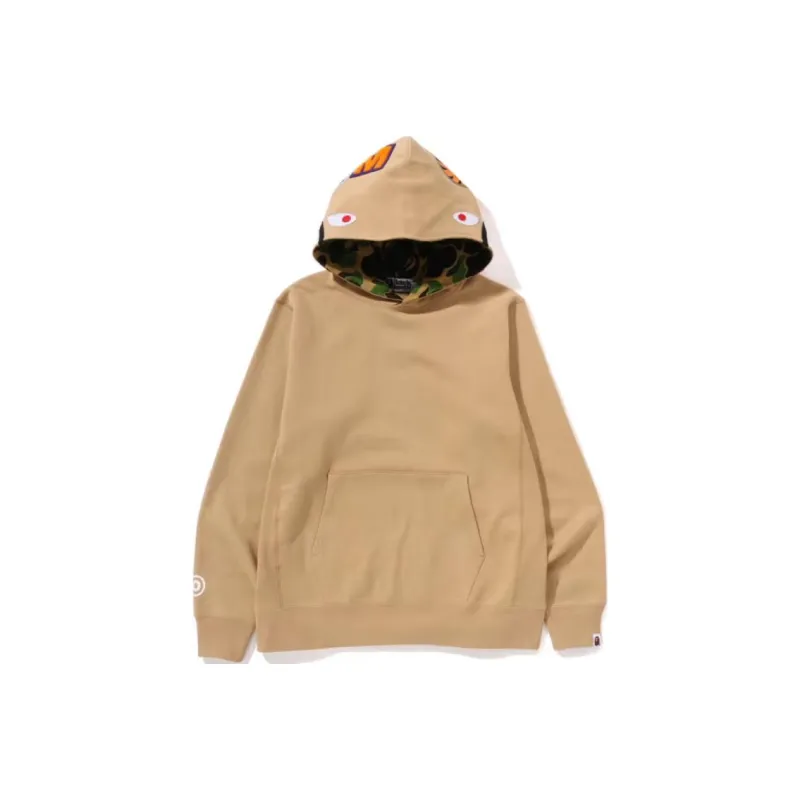 Bape Shark Side Zip Wide Long Length Pullover Hoodie-8