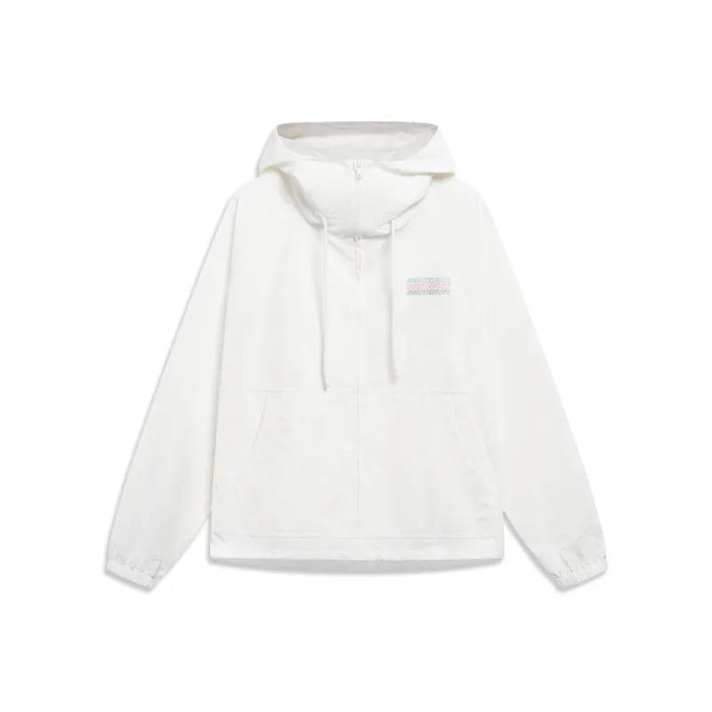 LiNing CF Tracing Jacket Unisex Champagne White-0