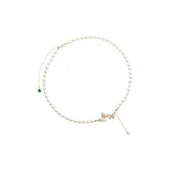 WAW Gold Plated Copper Freshwater Pearl Necklaces Women's