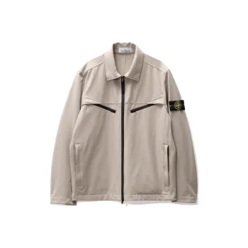 STONE ISLAND LIGHT SOFT SHELL R SERIES SOFT SHELL Jackets Coats Men's Dove Gray