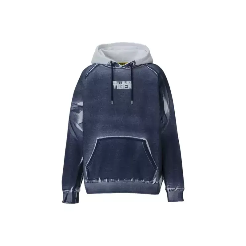 Onitsuka Tiger Sweatshirt Unisex White/Navy Blue-0