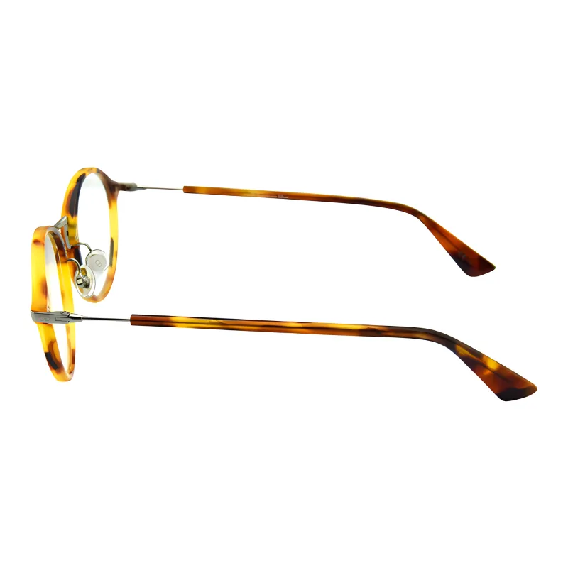 DIOR Plate And Metal Round Optical Glasses Unisex-3