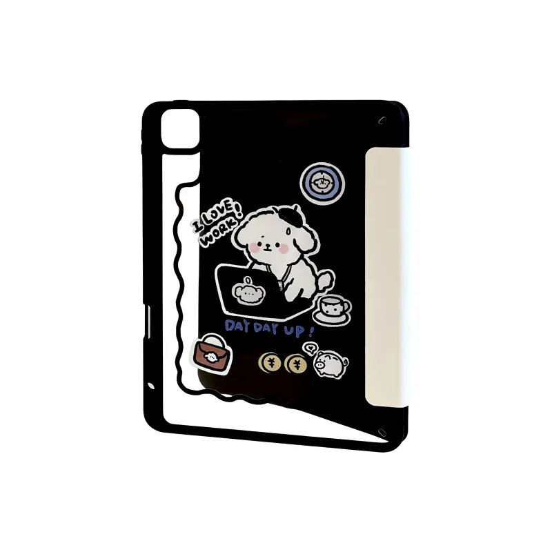 Wei Xin Silicone Cute Puppy Compatibility With IPad Air 7 Tablet Protective Cases-3
