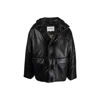NANUSHKA High Neck Hooded Puffer Jacket