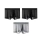 3 Pack (Black+Black+Dark Gray)