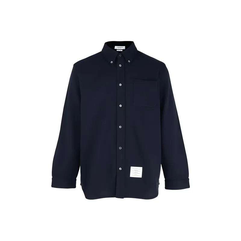 THOM BROWNE Long sleeve Wool Shirt-0