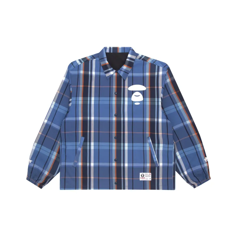 Aape Tartan check Logo Shirt Jacket-0