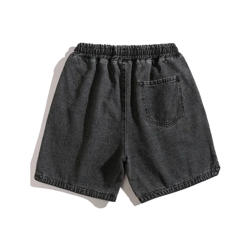 HOZZS Denim Shorts Unisex-1