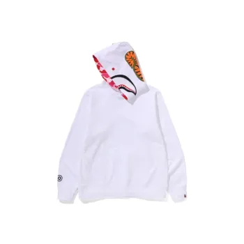 A BATHING APE Shark Side Zip Wide Long Length Pullover Hoodie