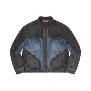 Supreme 2 Tone Paneled Denim Jacket