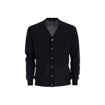 FEDELI V neck Buttoned Cardigan