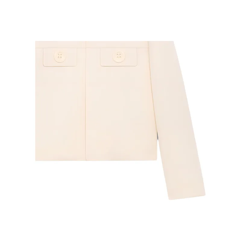 CELINE Brompton Jacket In Wool Silk Gabardine-4