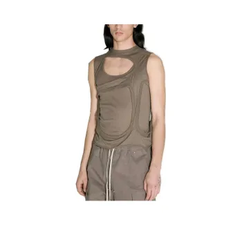 Rick Owens DRKSHDW Membrane Cut Out Crewneck Tank Top
