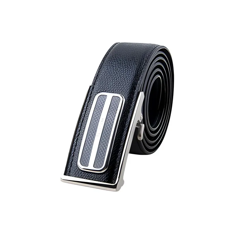 MUSTKOO Elegant Advanced Genuine Leather Belt, Width 3.4cm Leather Belts Men's-1
