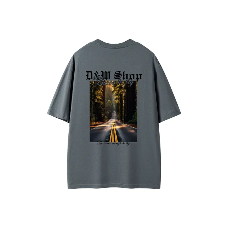 D&W T Shirts Unisex Dark Gray-0