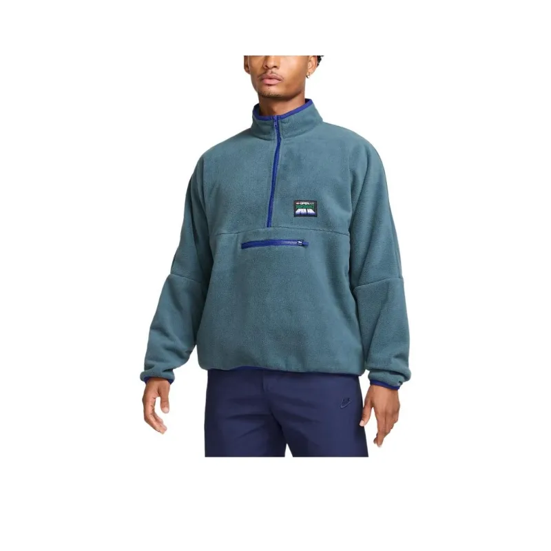 Nike Club Men's 1/2 Zip Pullover Long Sleeve Top-0