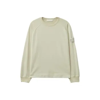 STONE ISLAND Ghost Logo Patch Crewneck Sweatshirt