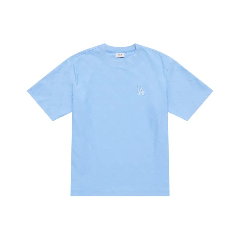 MLB MONOGRAM Collection Los Angeles Dodgers SS25 T Shirt Unisex Sky Blue-0