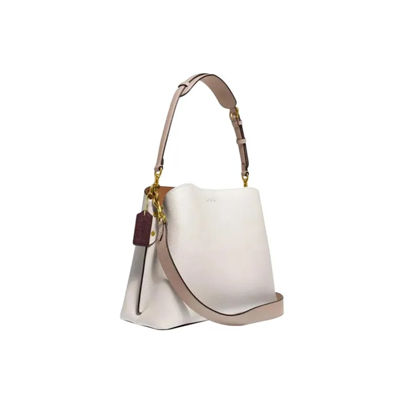 COACH Leather Tote Bag, Shopping Bag, Handbag, Shoulder Bag Women's White-1